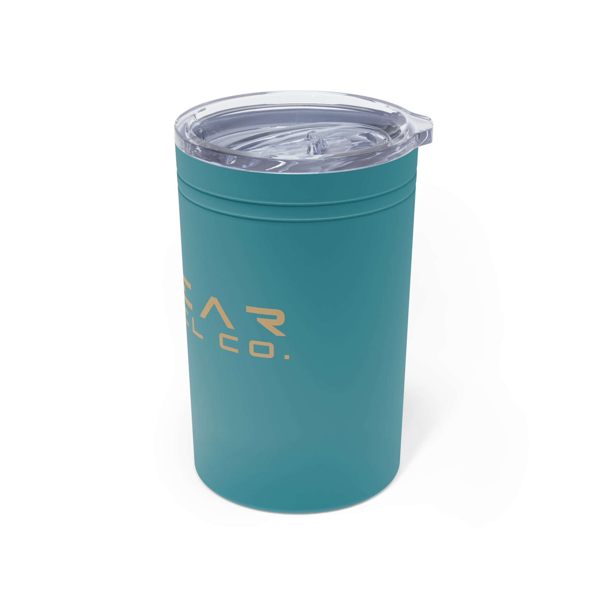 11oz Vacuum Insulated Tumbler — Sleek Travel Cup with Gold Logo